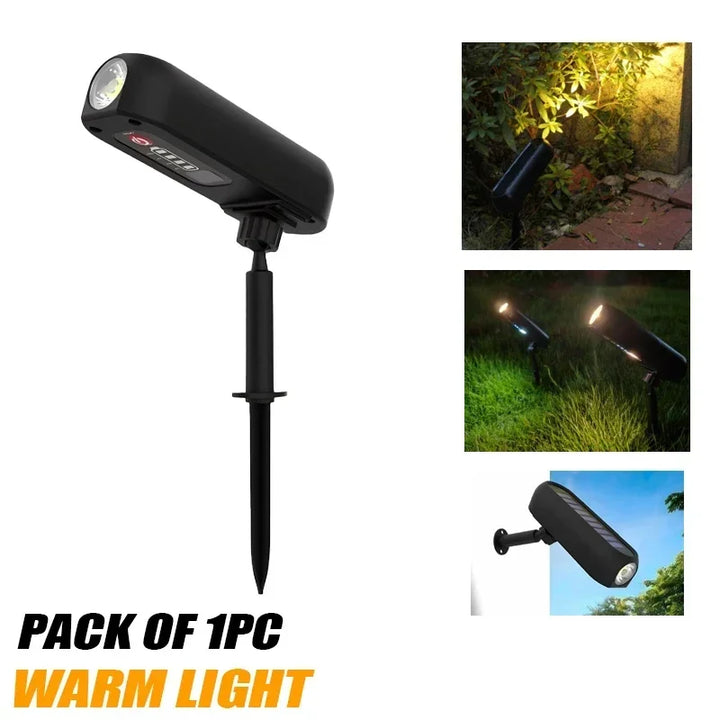 Luvikno | Luminoa SolarGlow Solhagen Spotlight LED | Fargeendring & Varme Hvit | Vanntett | For Hage, Terrasse & Landskap | 6–8 Timer Lysvarighet