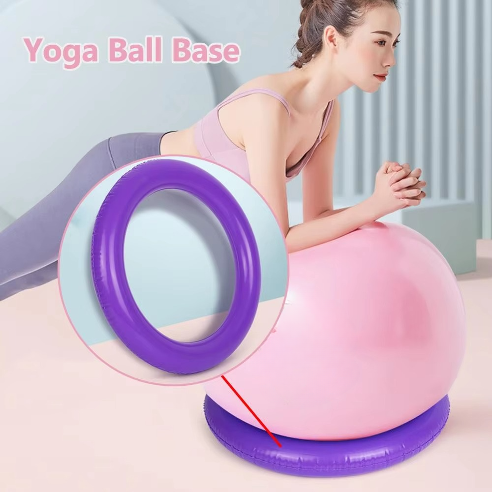 Ikke Gli PVC Yoga Ball Base for Stabilitet og Balansetrening Luvikno