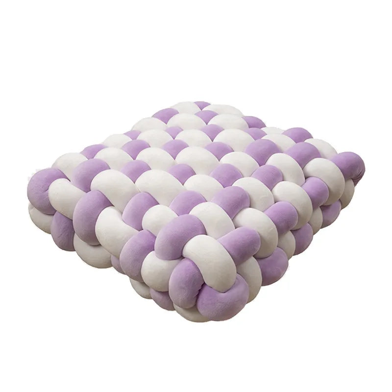 Chunky Woven Knot Cushion | Luvikno