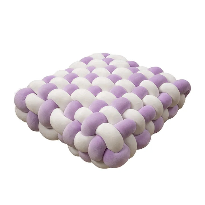 Chunky Woven Knot Cushion | Luvikno