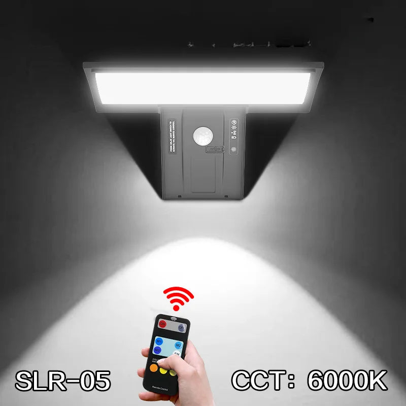 Luvikno | Solargo Lightpro Solarbevegelseslys Utendørs | Bevegelsessensor & 4 Moduser | 90 LEDs | Vanntett & Ekstremt Lys
