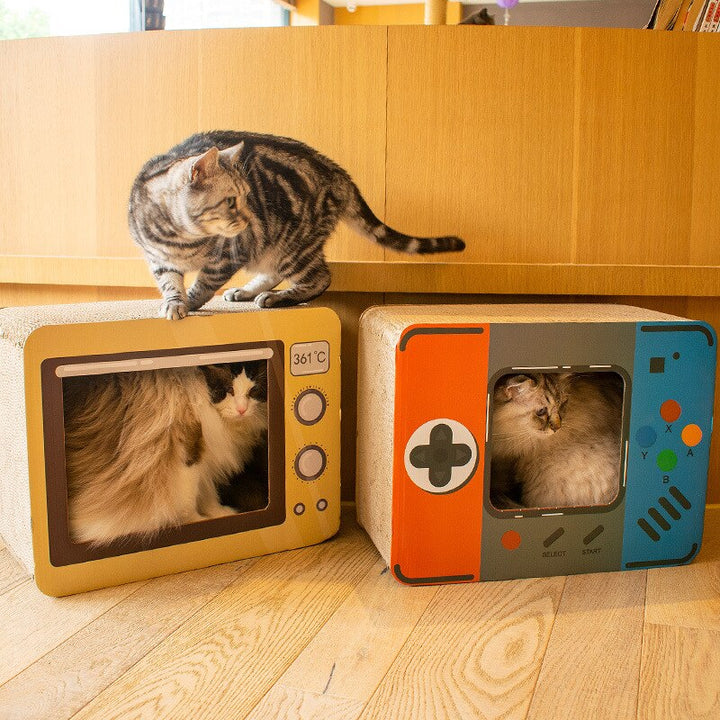 DIY Vintage Cat Scratching Board Bed | Luvikno