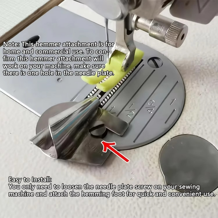 Premium Symaskin Kantfotsett, .11 in til .39 in Luvikno
