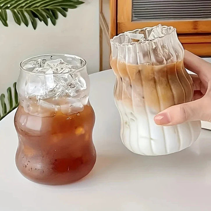 Varmebestandig ribbet tumbler 4-delt sett Luvikno
