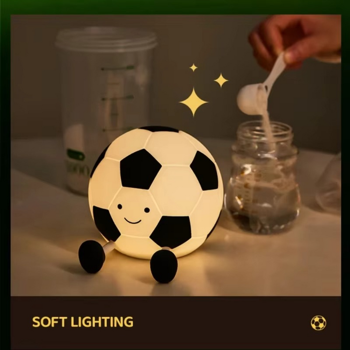 Oppladbar fotball nattlampe med 3-nivå dimming Luvikno