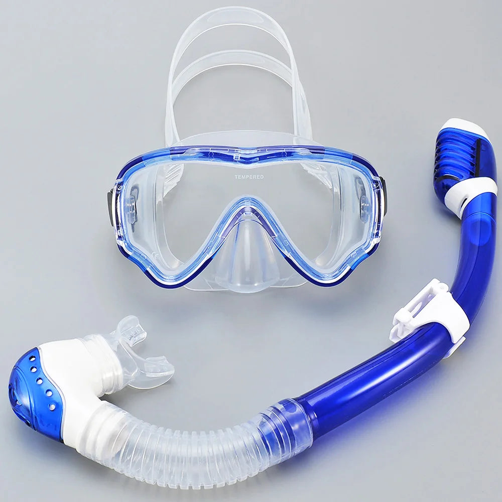 Luvikno | AquaJuni Barn Dykkermaske med Snorkel | Anti-Dug & Lekkasjesikker | Herdet Glass & Silikon | For Gutter & Jenter 7–15 År