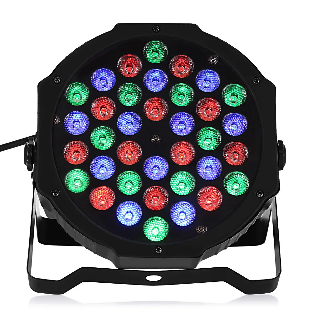 Luvikno | 36W RGB LED Scenelys - Profesjonell DMX512 Stemmekontroll Disco Lys for KTV Bar Fest DJ, dekorativ effektprojeksjon