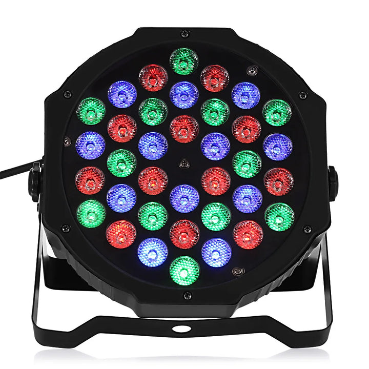 Luvikno | 36W RGB LED Scenelys - Profesjonell DMX512 Stemmekontroll Disco Lys for KTV Bar Fest DJ, dekorativ effektprojeksjon