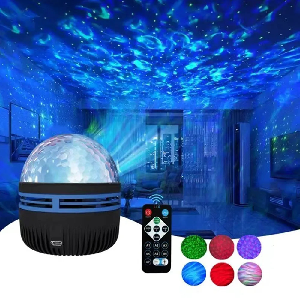 Luvikno | 360° Rotasjon USB Galaxy-projektor