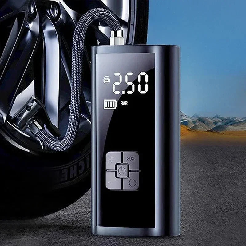 Luvikno | Luftkompressor TURBOPUMP | 150 PSI Trykkytelse | Trådløs & Kompakt | 6000mAh Batteri