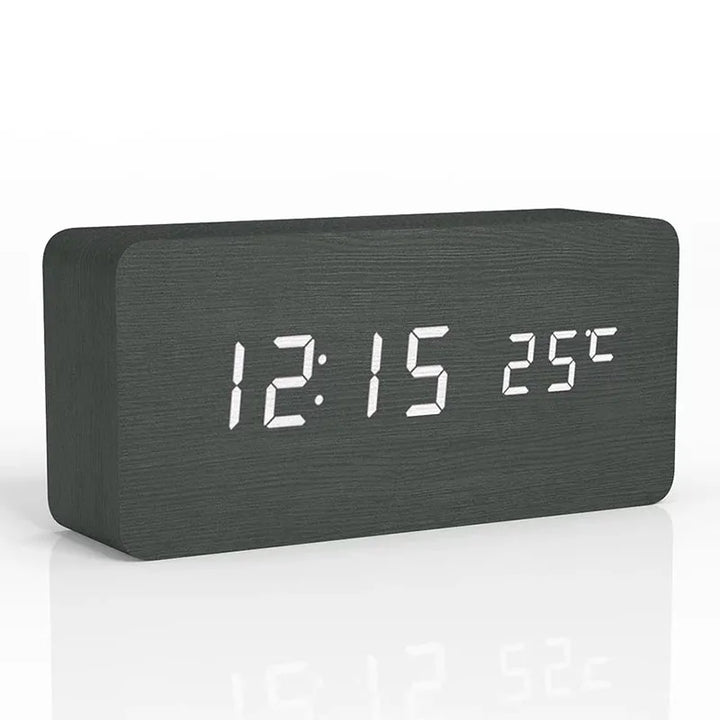 WoodTime – Naturlig Tre Digital Klokke Luvikno