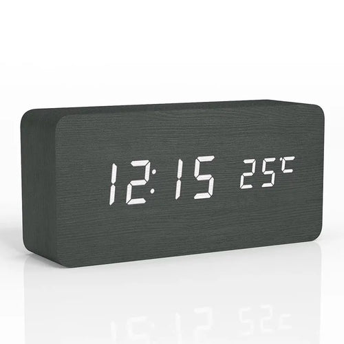 WoodTime – Naturlig Tre Digital Klokke Luvikno