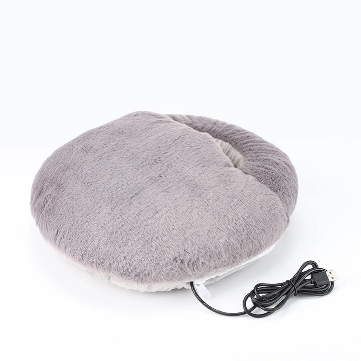 Fluffy oppvarmede fotvarmere | Koselig oppvarmet fotpute | Luvikno