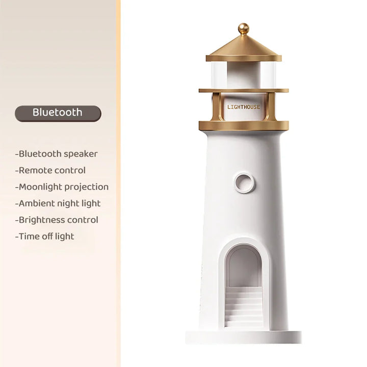 Lighthouse Ambient lys Luviknouetooth Musikk Dimmbar Projektsjon | Luvikno