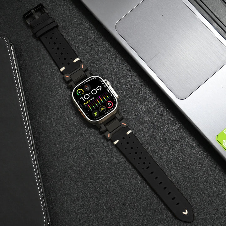 Luvikno | Ekte lær Apple Watch-bånd – Stilig og slitesterk klokkerem for din Apple Watch