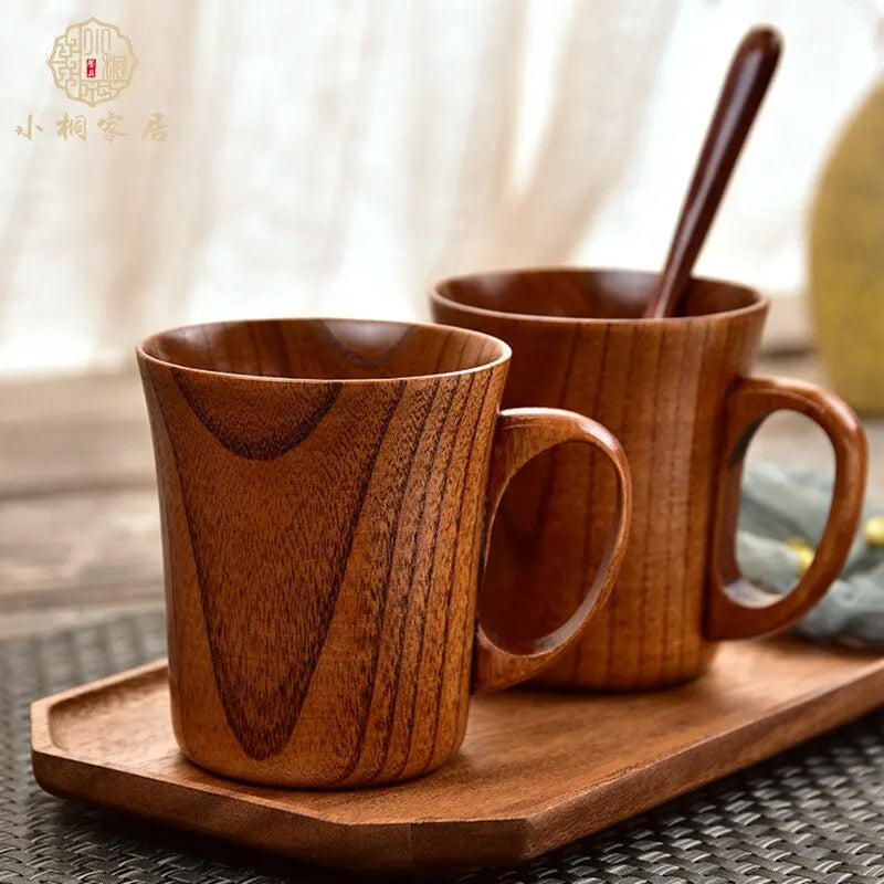TimberBrew Tre-mug – Håndlaget Hardtre Rustikk Eleganse | Luvikno