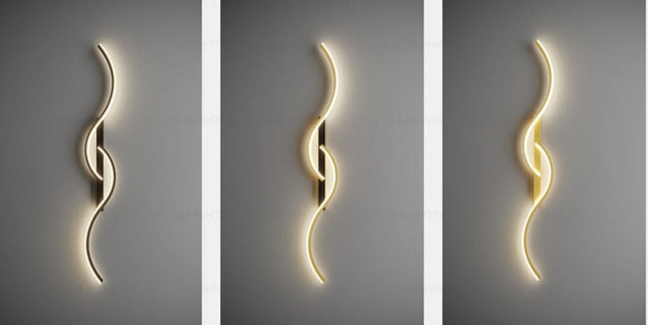 Luvikno | Moderne LED Vegglampe – Kunstnerisk Kombinasjon av Former