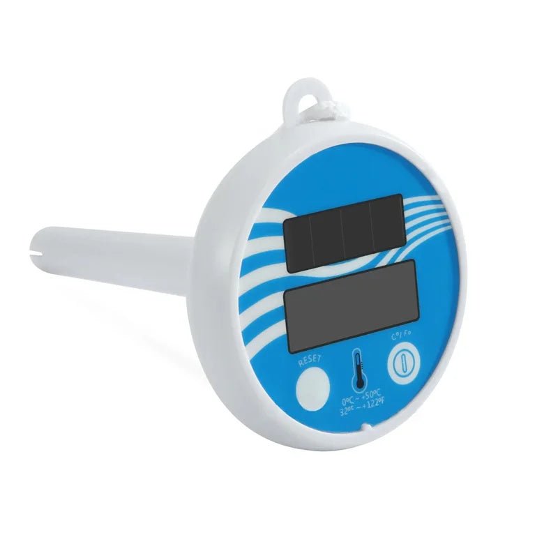 Luvikno | THERMAFLOAT Basseng termometer | Flytende vanntemometer for basseng og boblebad | Temperaturvisning 0–50 °C | Ristiff og værbestandig