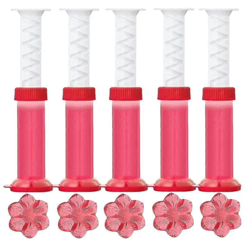 Luvikno | BloomFresh WC-Gel Flowers | Duftgel for Toalett & Urinal | Rensende, Antibakteriell & Dekorativ | 12 Blomster per Stift