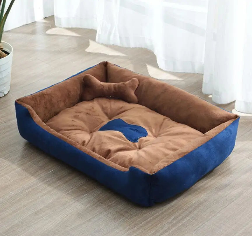 Moderne og koselige linstoff hundeseng Luvikno