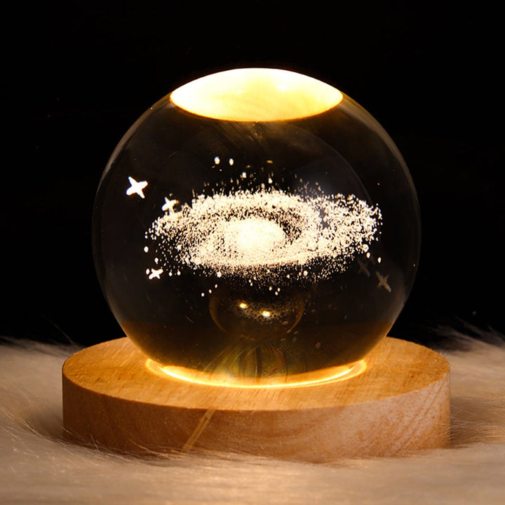 Crystal Light Ball – Fortryllende Glass Ambient Lys for Hjemmet Luvikno