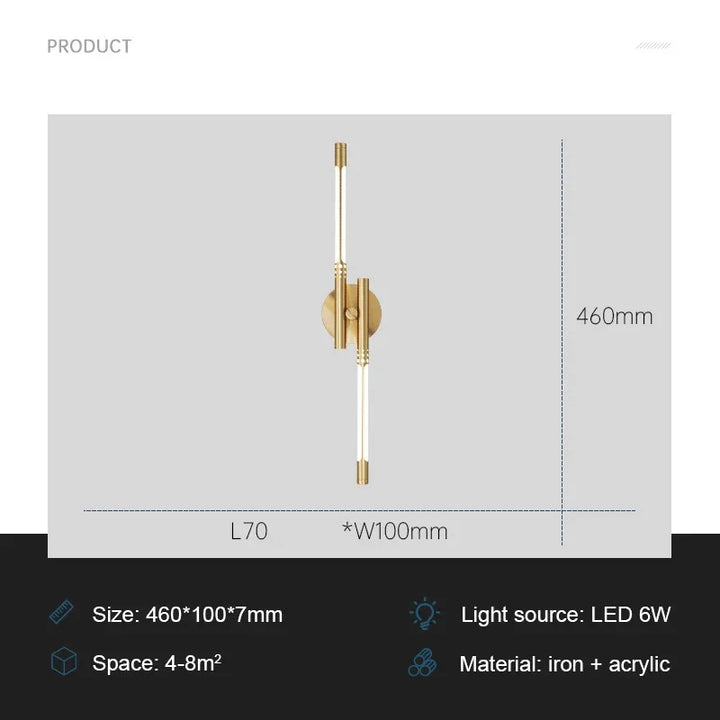 ModernLux Vegglampe – Luksuriøs LED Vegglampe for Hjemmet Luvikno