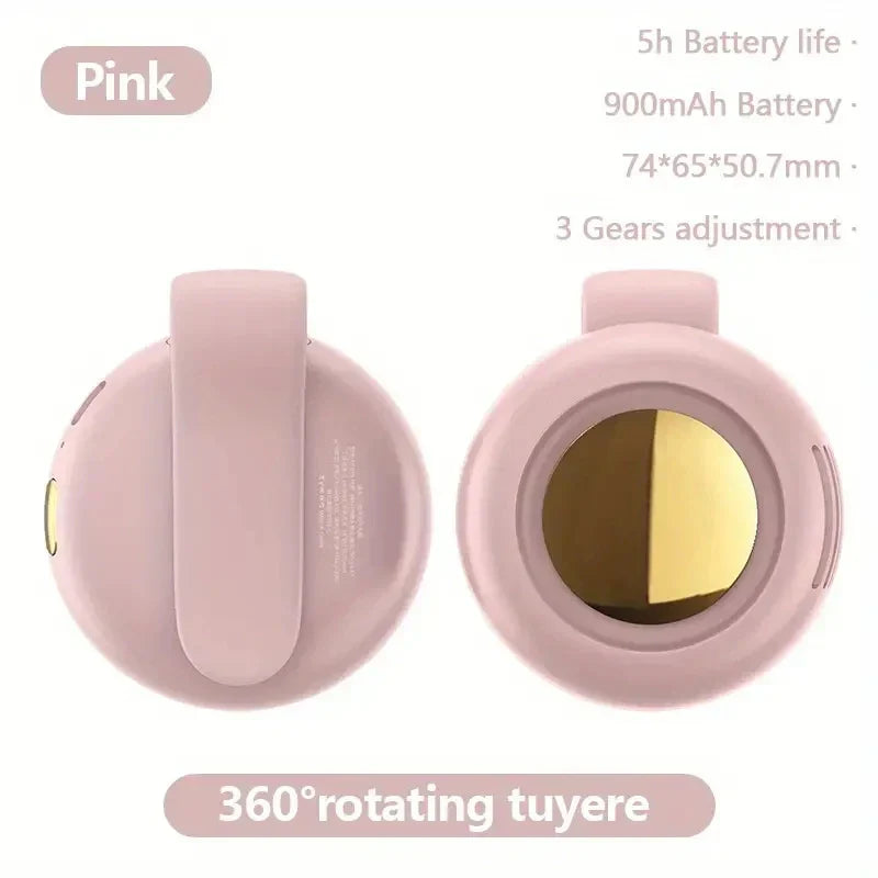 Luvikno | BreezeClip Mini-Vifte | Stille, bærbar og 360° roterbar for barn og på farten