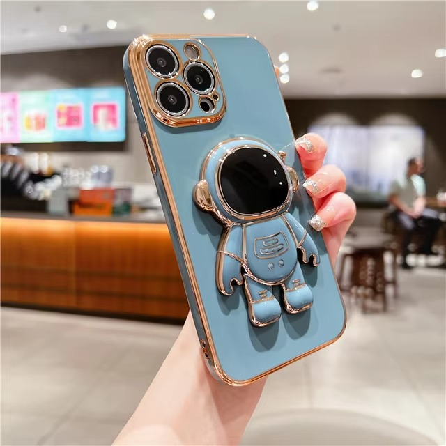 Astronaut Kickstand Myk Etui for Ulike iPhone Modeller Luvikno