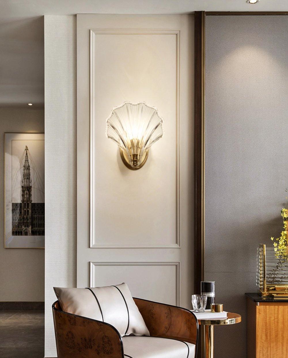 Shell vegglampe - Bring maritim eleganse inn i hjemmet | Luvikno