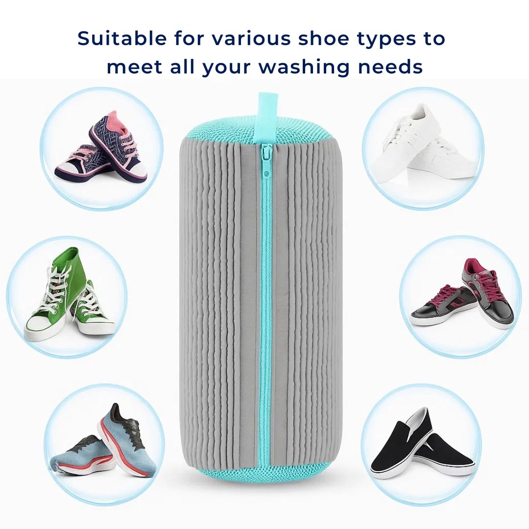 ShoeGuard | Sko Vaskemaskin Pose – Beskyttende Polstring – Mesh Stoff – Treningspleie Luvikno
