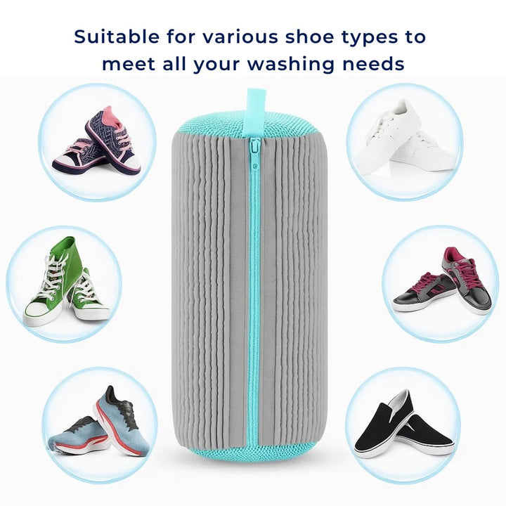 ShoeGuard | Sko Vaskemaskin Pose – Beskyttende Polstring – Mesh Stoff – Treningspleie Luvikno