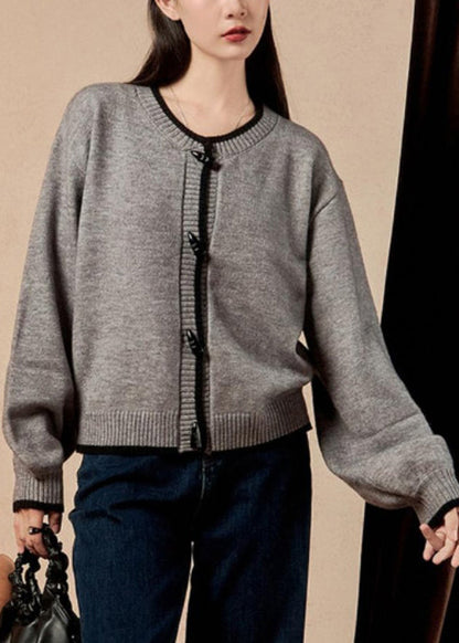 Luvik | Mukavat napilliset villakangastakit O harmaa talvi