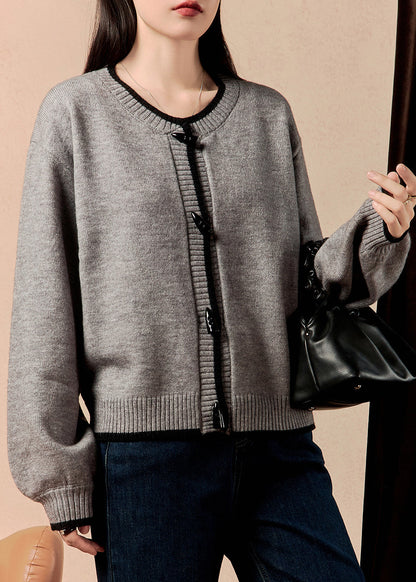 Luvik | Mukavat napilliset villakangastakit O harmaa talvi