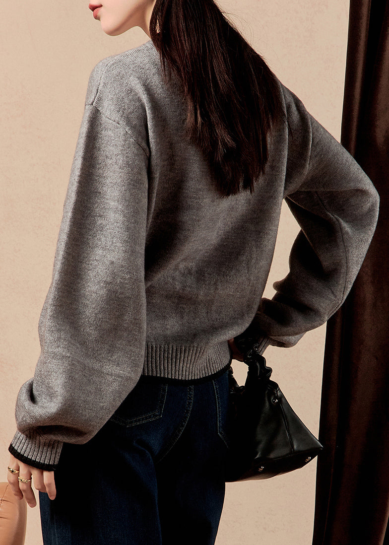 Luvik | Mukavat napilliset villakangastakit O harmaa talvi