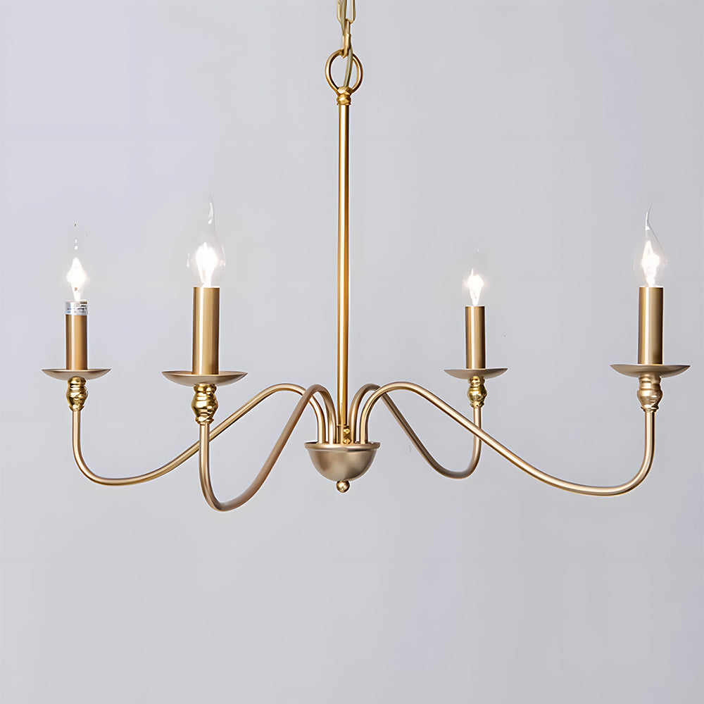 Svart Lysestake Chandelier – Taklampe for Stue & Spiserom | Luvikno