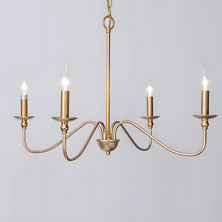 Svart Lysestake Chandelier – Taklampe for Stue & Spiserom | Luvikno