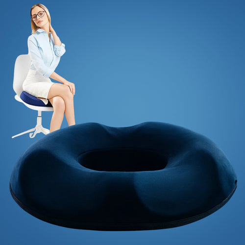 SitRelief | Donut Setepute – Halebein & Hemoroide Lette – Minne Skum – Vaskbar Deksel – Kontor, Reise, Postpartum Bruk Luvikno