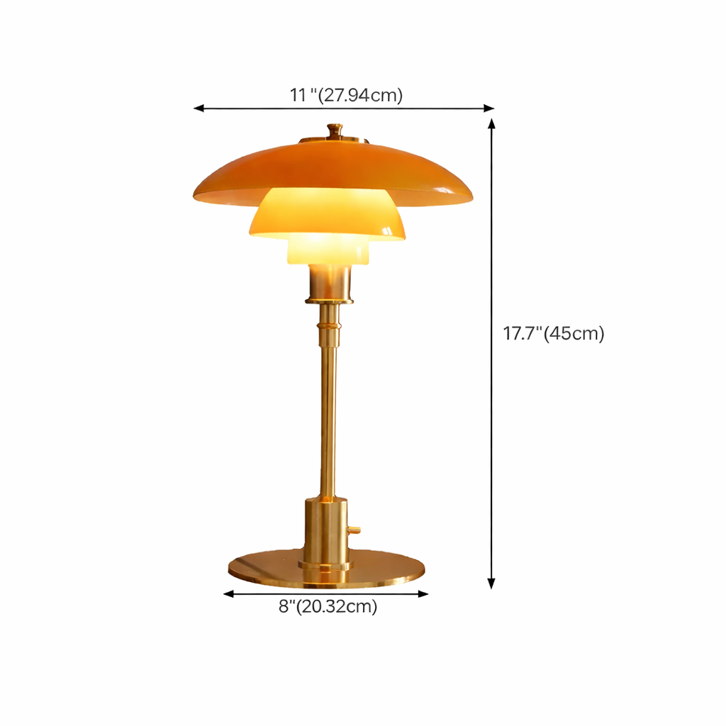 Nordic Glass Table Lamp – Minimalist LED Lys for Hjem | Luvikno
