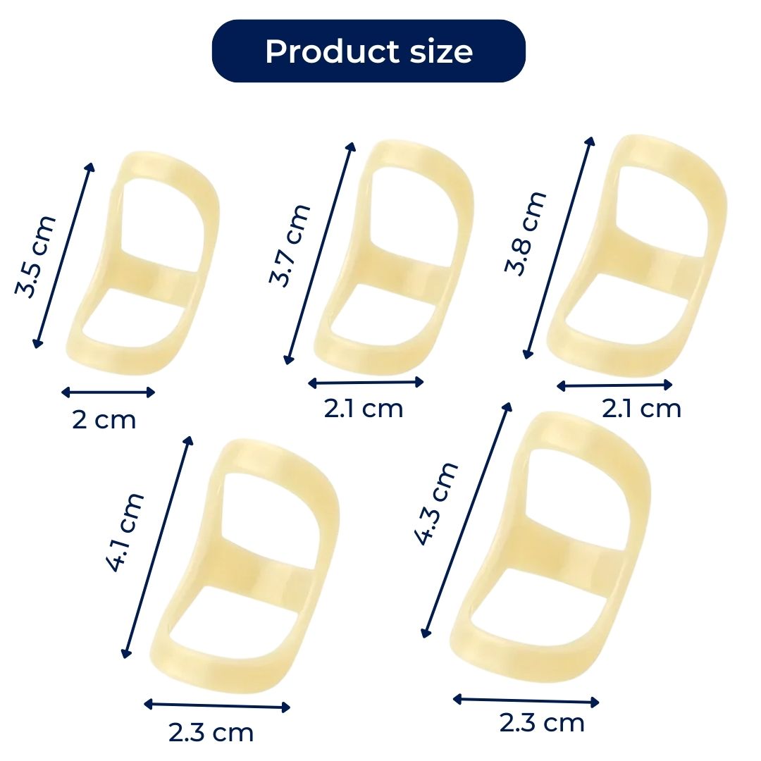 8 Ring Splint – Smertelindring Stabilitet – Vanntett Plast – Daglig Bruk for Fingerbelastning Luvikno
