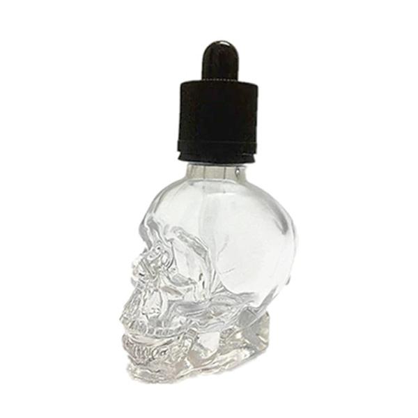 Skull Glass Dropper Bottle | Luvikno