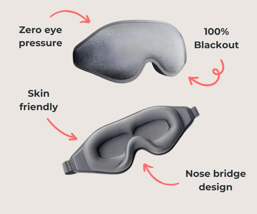 Luvikno | LuxeSlumber Elite Sleep Mask | Experience ultimate comfort and soothing sleep