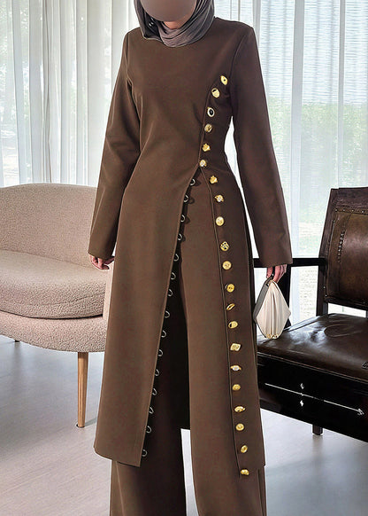 Luvik | Fit Café O-Col Patchwork Napitettavat Trench-coatit