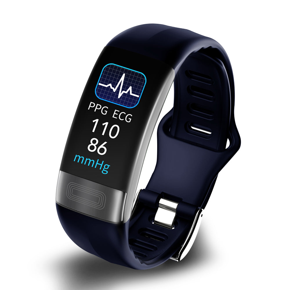 Smart armbånd med blodtrykksmåler, EKG, hjertefrekvens, oksygenmetning og søvnanalyzator - FDA-godkjent | Luvikno