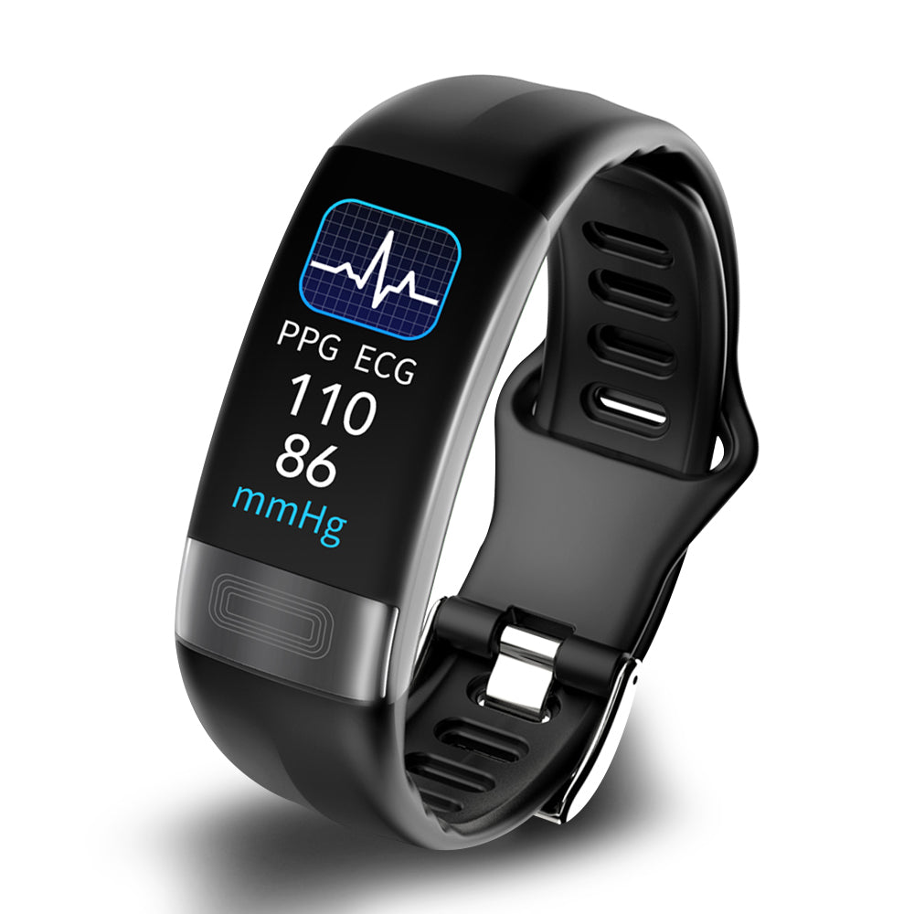 Smart armbånd med blodtrykksmåler, EKG, hjertefrekvens, oksygenmetning og søvnanalyzator - FDA-godkjent | Luvikno