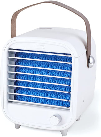 Luvikno | Brisiva AirCool Mini Air Conditioner | 3-i-1 Kjøling, Fuktighet og Rensing for Hjemmet og På Farten