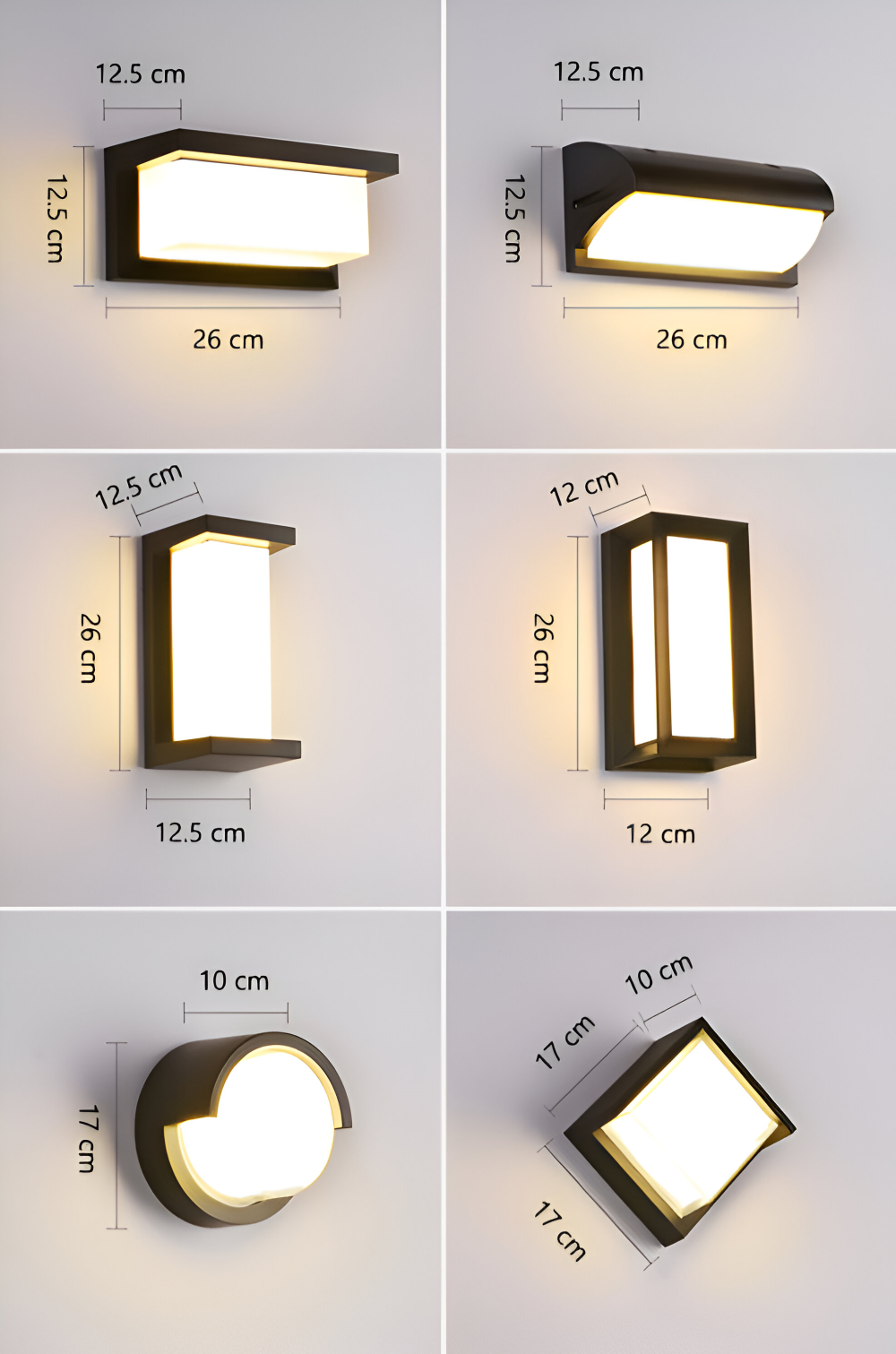 Smart utendørs vegglampe med bevegelsessensor – LED-belysning for sikkerhet og atmosfære | Luvikno
