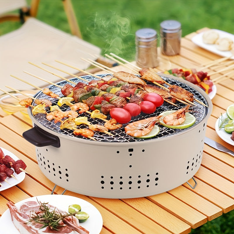 Smokeless Grill Pro – Bærbar Røykfri Elektrisk Grill for Utendørs | Luvikno