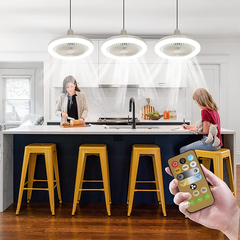 BreezeGlow Vifte Lys – Takvifte med fjernkontroll Luvikno