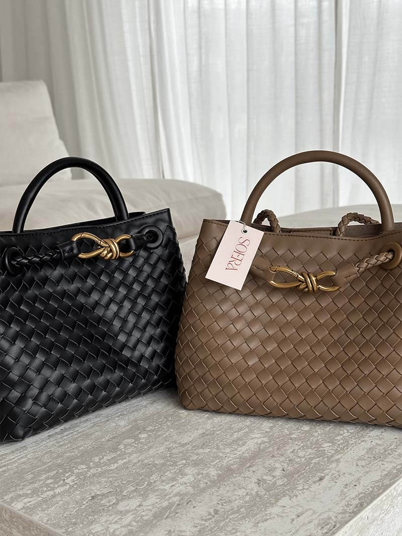 Luvik | Kudottu laukku kahvalla