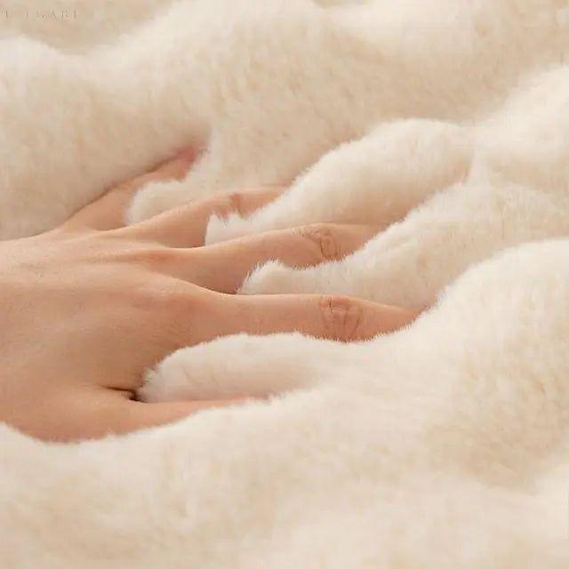 Sofia - Universell Plush Sofapute Deksel L Form - Vinter Varm Myk | Luvikno